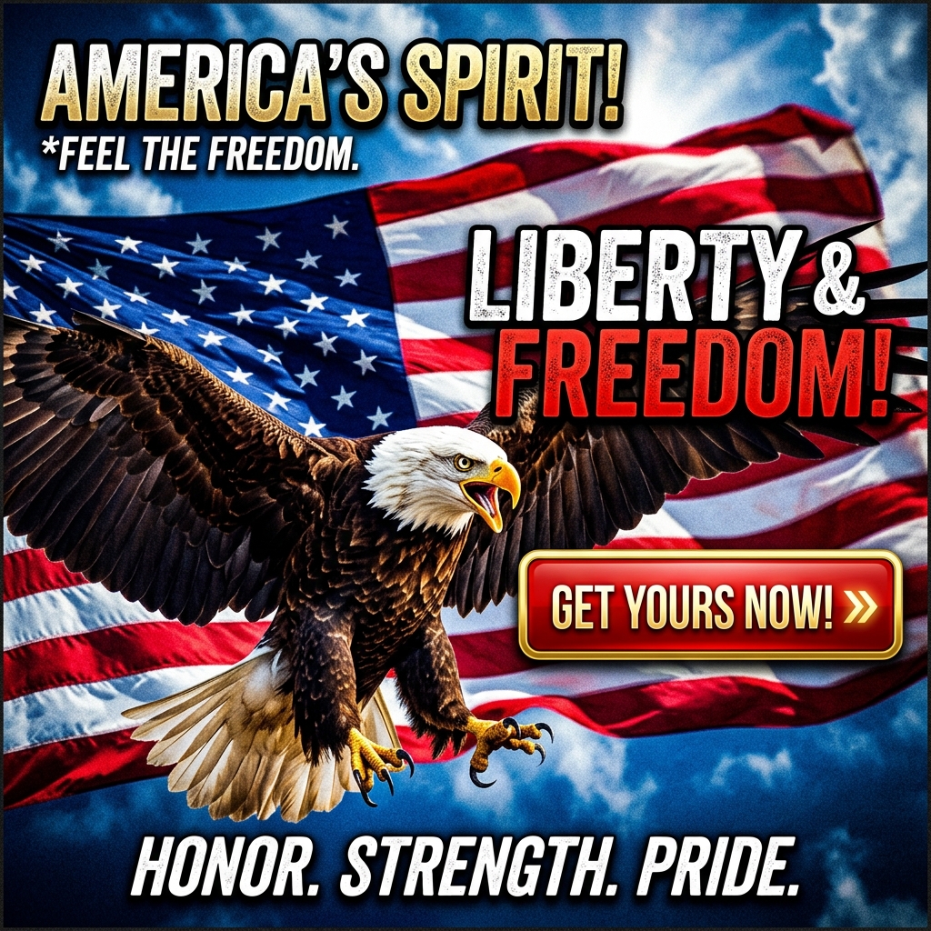 Patriotic Eagle flag