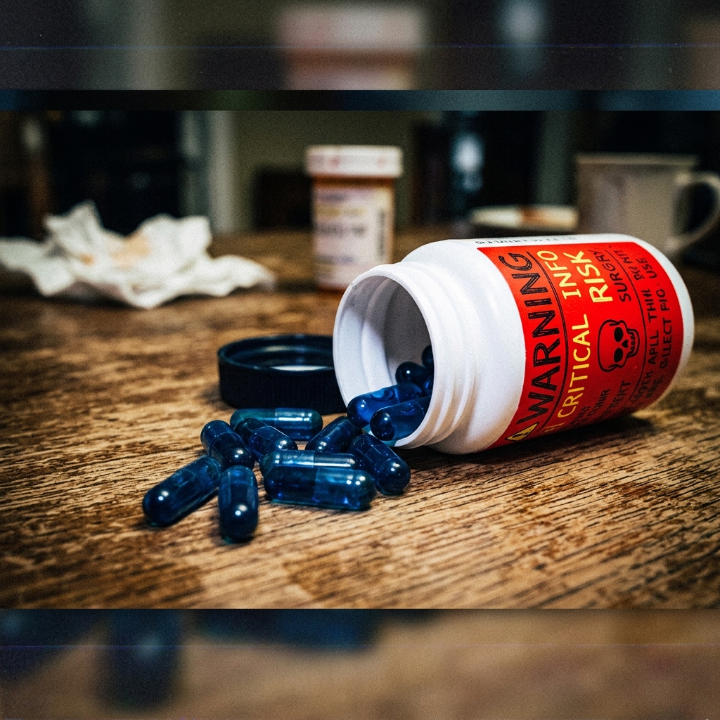 Blue capsules